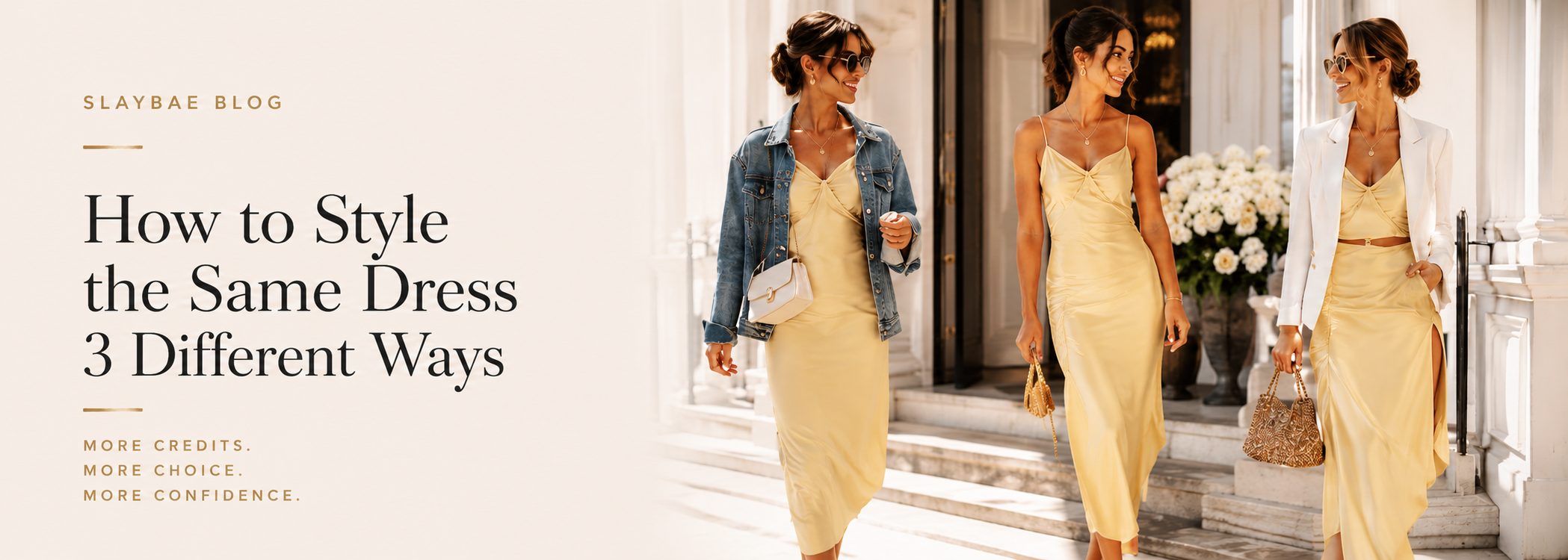 How to Style the Same Dress 3 Different Ways