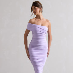 CLUB L LONDON Remember me Ruched midi dress - Lilac