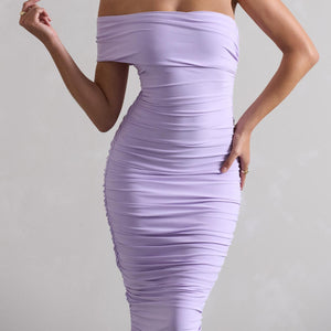 CLUB L LONDON Remember me Ruched midi dress - Lilac