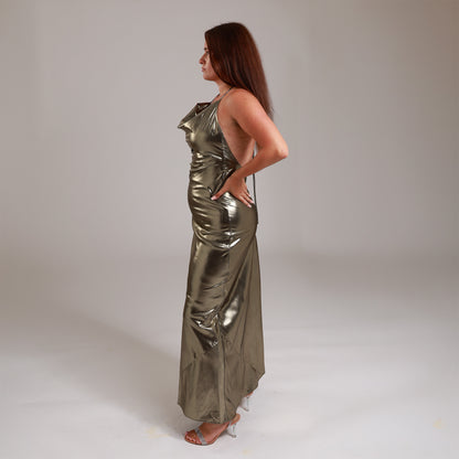 Venus Bronze Maxi Dress