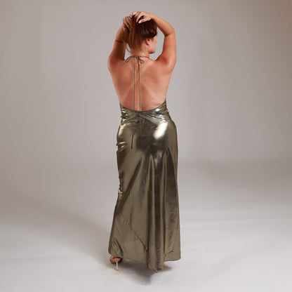 Venus Bronze Maxi Dress