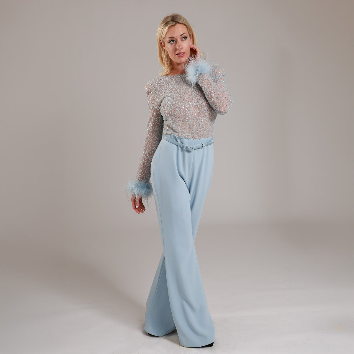 Amelia Blue Jumpsuit