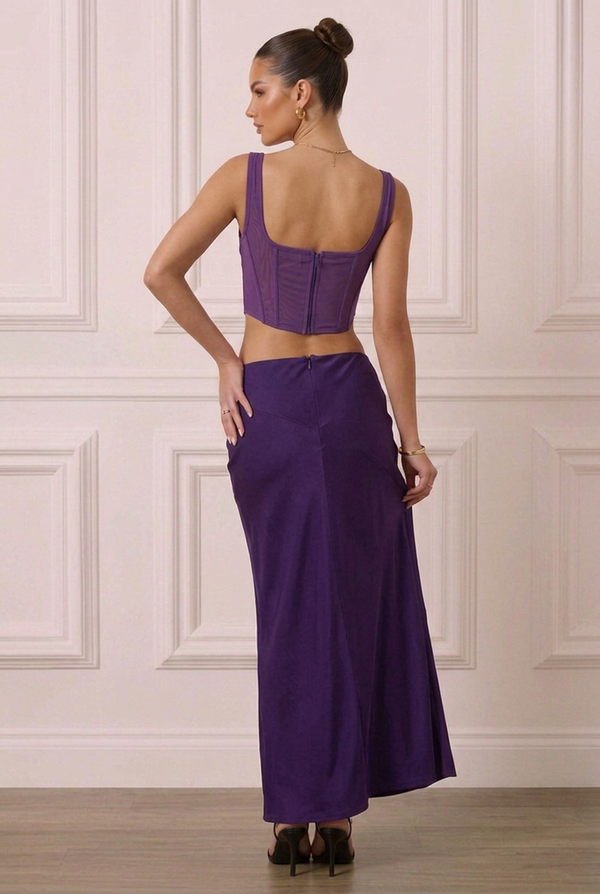 HOUSE OF CB Maxi Skirt and Corset Co-ord - Size Small