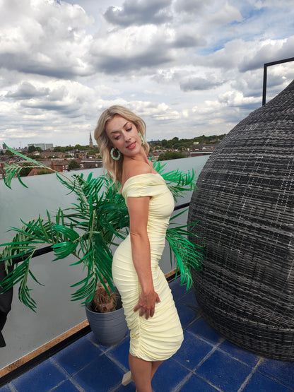 Remember me ruched midi dress