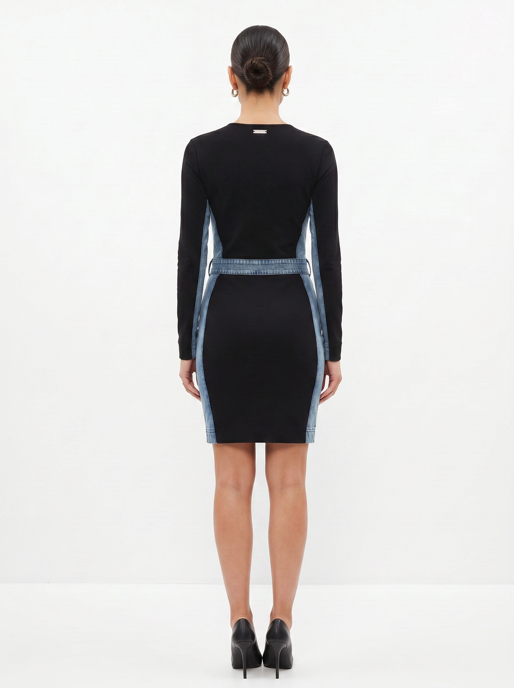 Maniere Du Voir Midi Denim Dress - Size 10