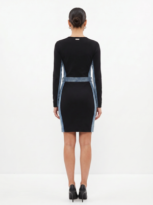 Maniere Du Voir Midi Denim Dress - Size 10