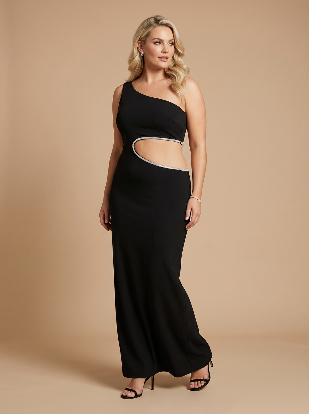Meshki Cut Out Detail Maxi Dress - Size XL