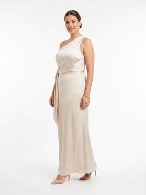 Meshki Calliope One Shoulder Maxi Dress - Size XL