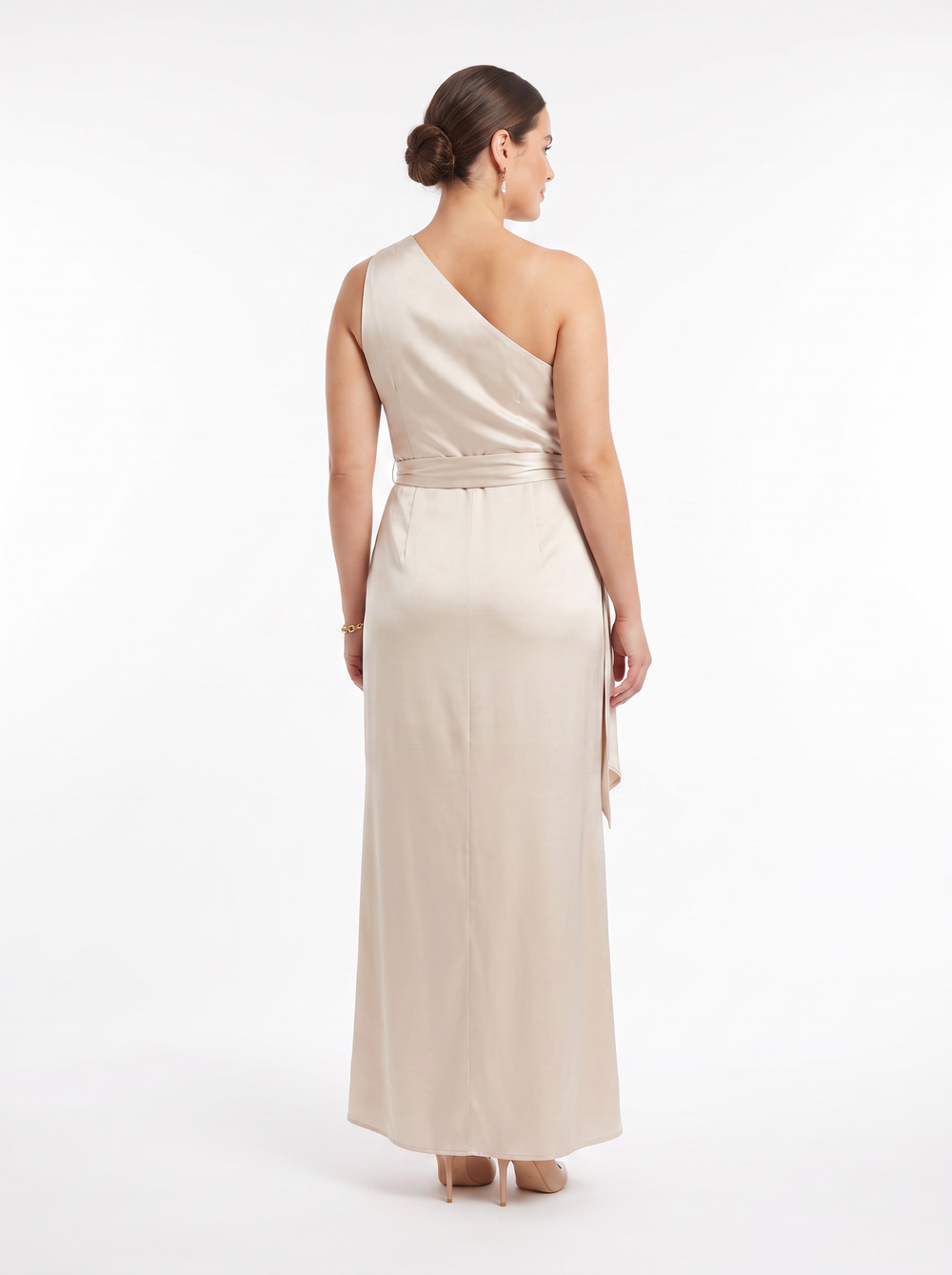 Meshki Calliope One Shoulder Maxi Dress - Size XL