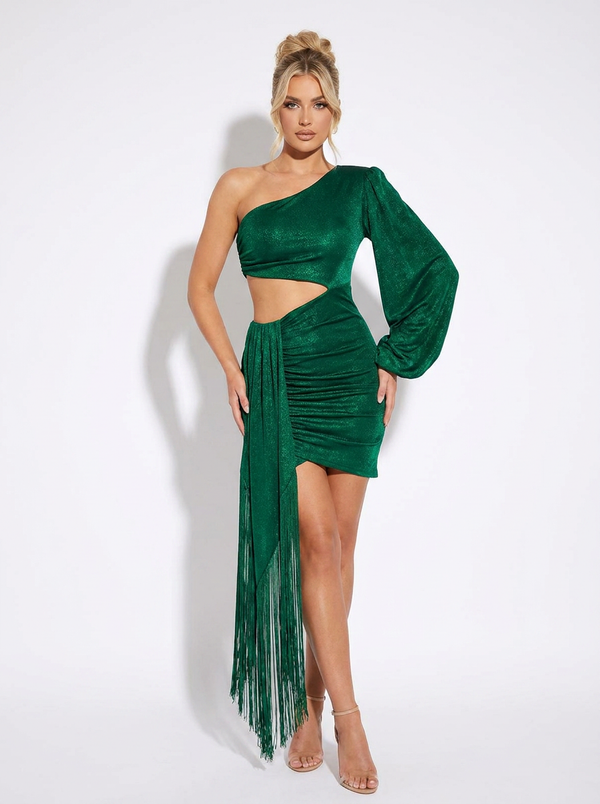 Nadine Merabi Asymmetrical Dress - Size S/M