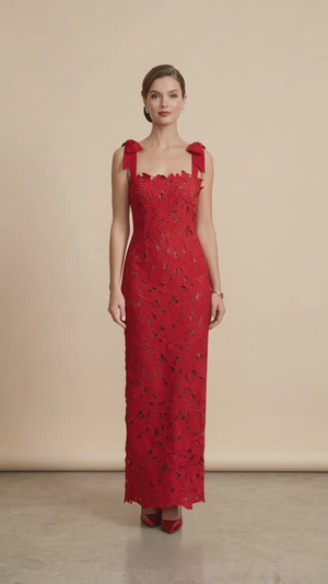 House of CB Bow Detail Maxi Dress - Size Medium