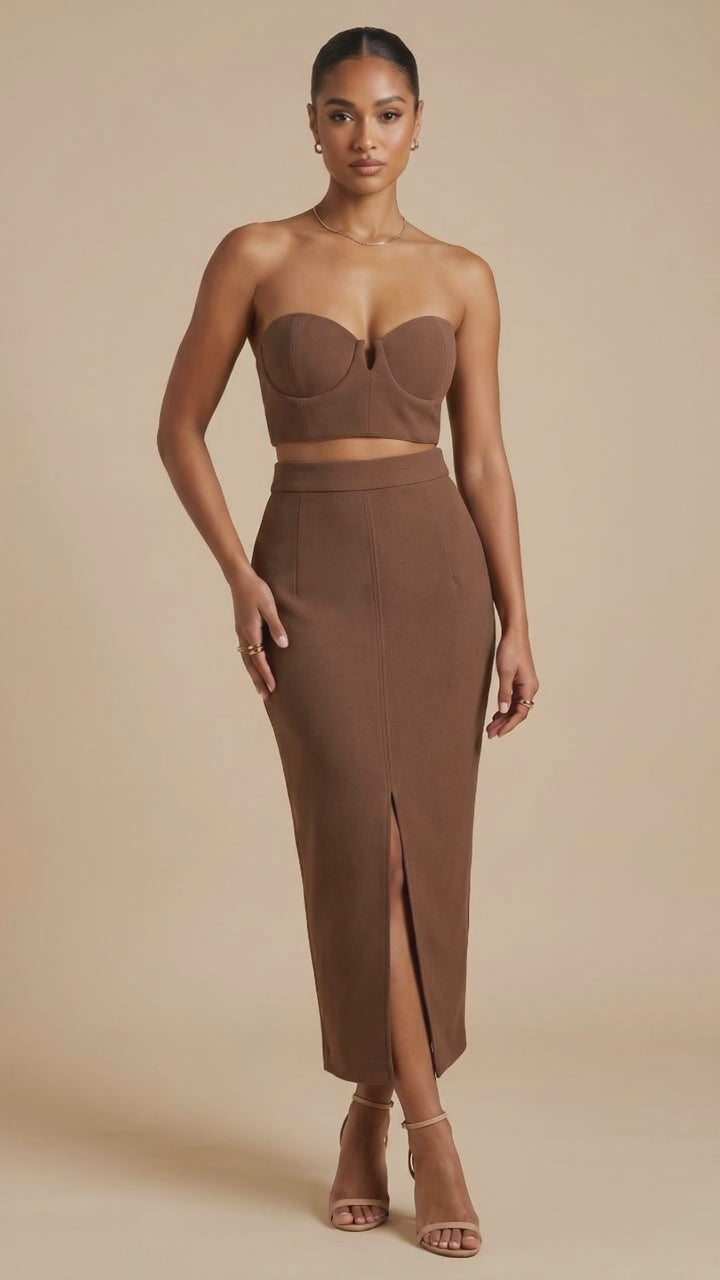 House of CB Caspiana Co-Ord Skirt Set - Size Medium