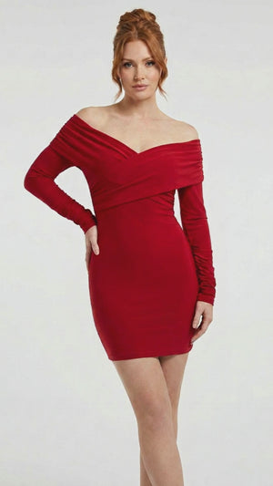 Club L London Bardot Midi Dress - Size 10