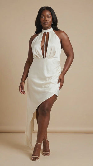 Club L London Halterneck Dress - Size 16