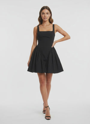 House of CB A Line Mini Black Dress - Size Large