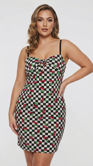 Sugar Thrillz Cherry Dress - Size L